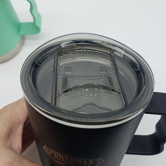 Set of 2 Sportsman’s Wearhouse‎ Stainless Steel Insulated Travel Mugs w/Lids - Picture 6 of 9